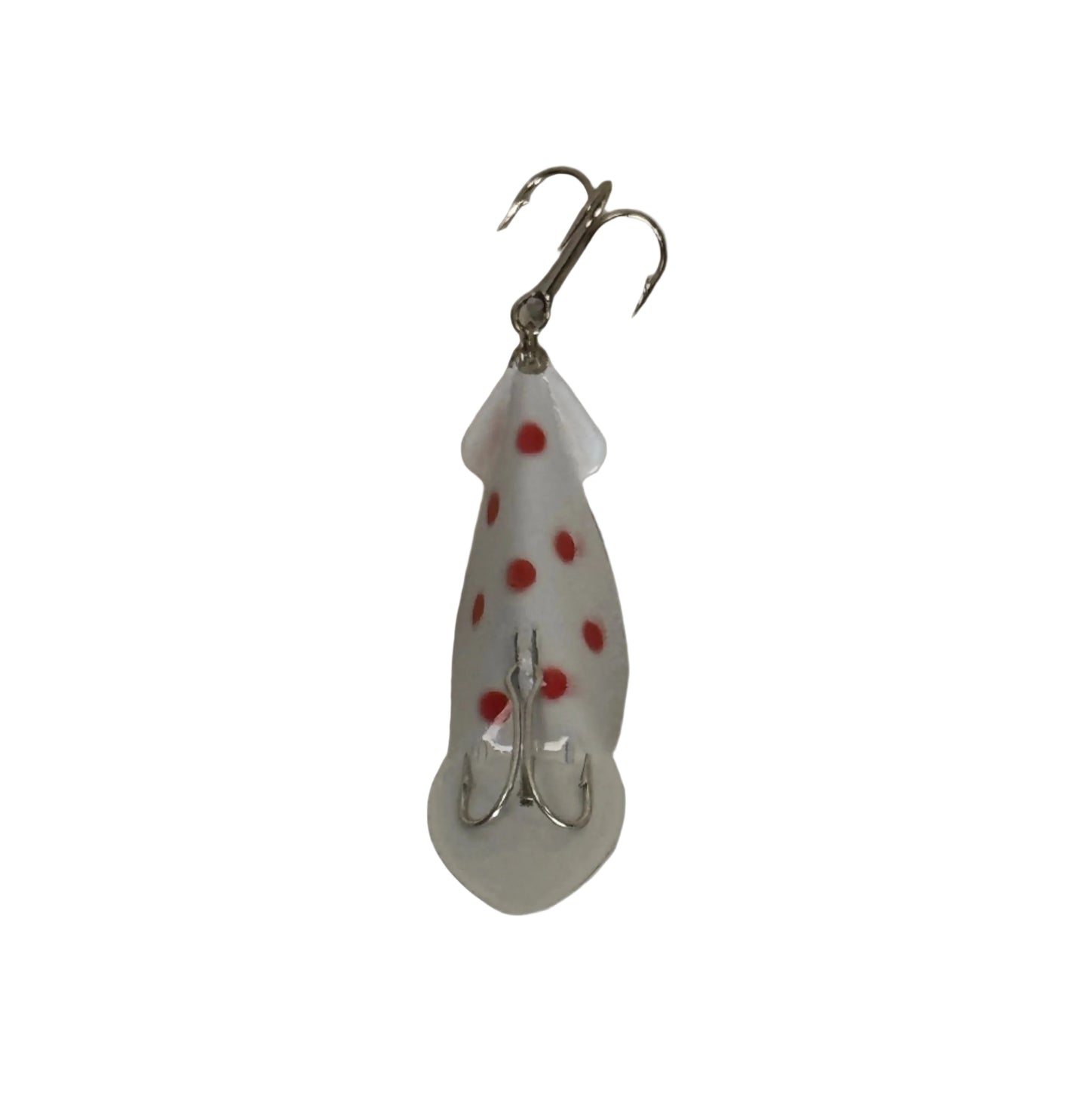31-3 Dotted - White with Red Dots