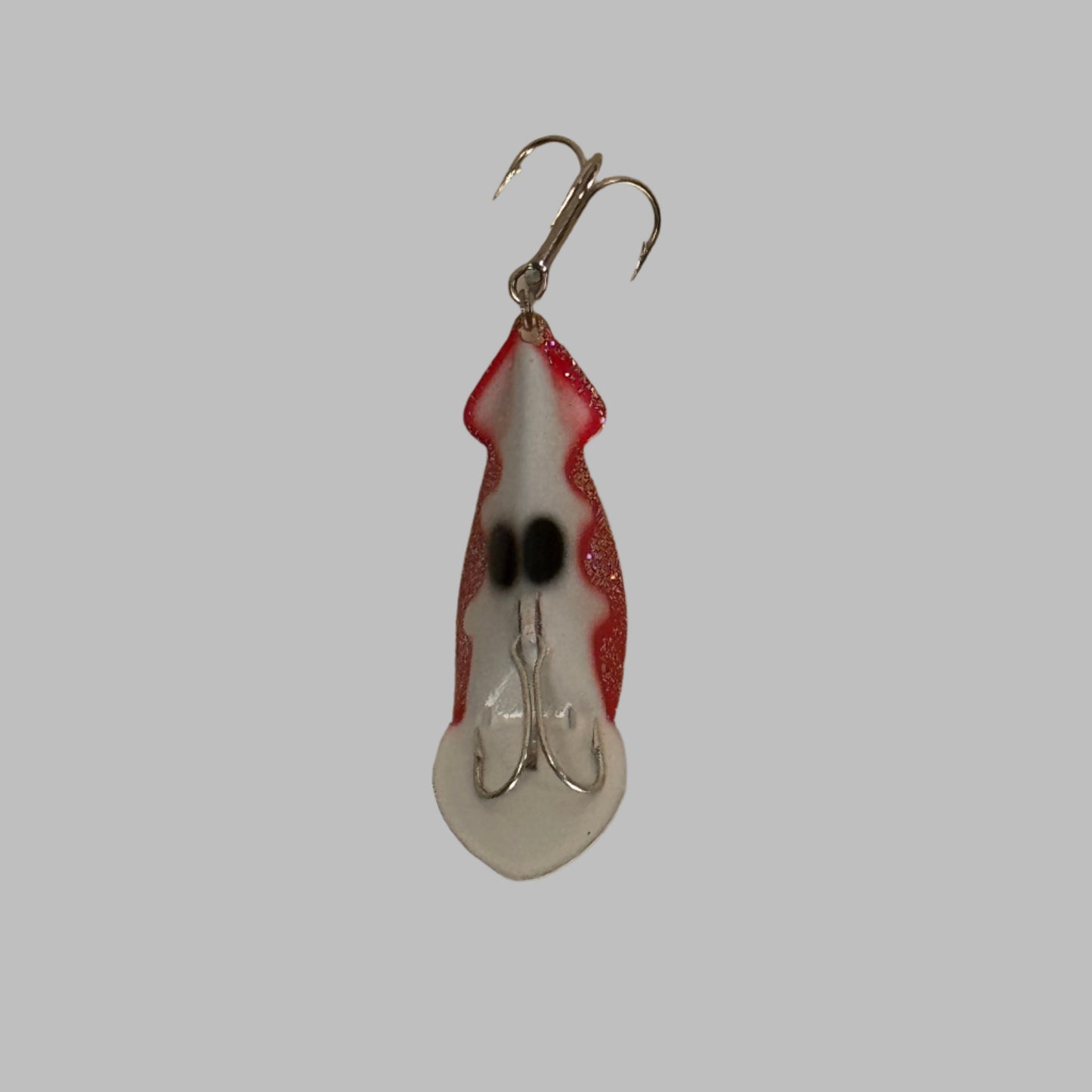 51-3 Scalloped Flash - White with Red Scallop