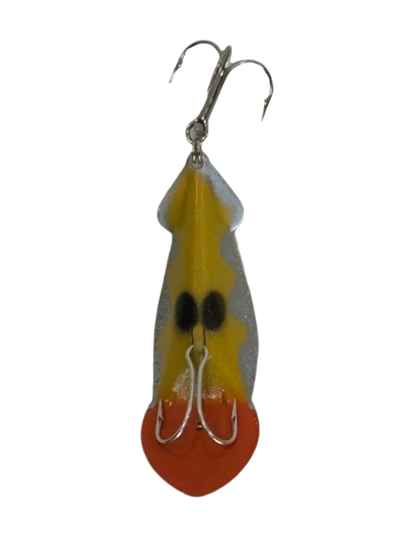 82-6 Scalloped Flash - Yellow with Orange Head and Silver Scallop