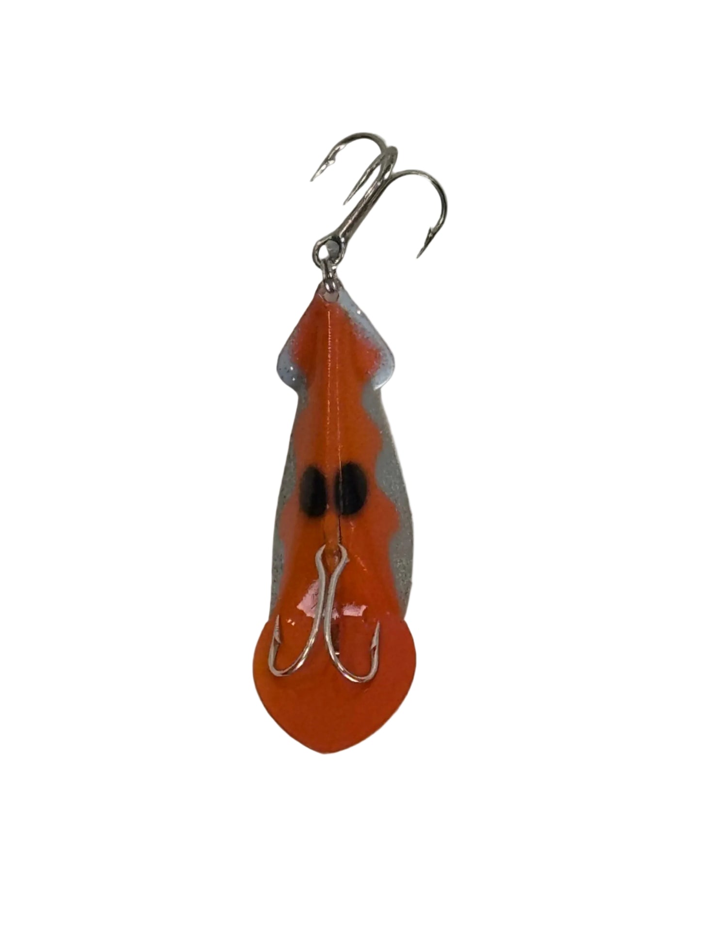 86-4 Scalloped Flash - Orange with Silver Scallop