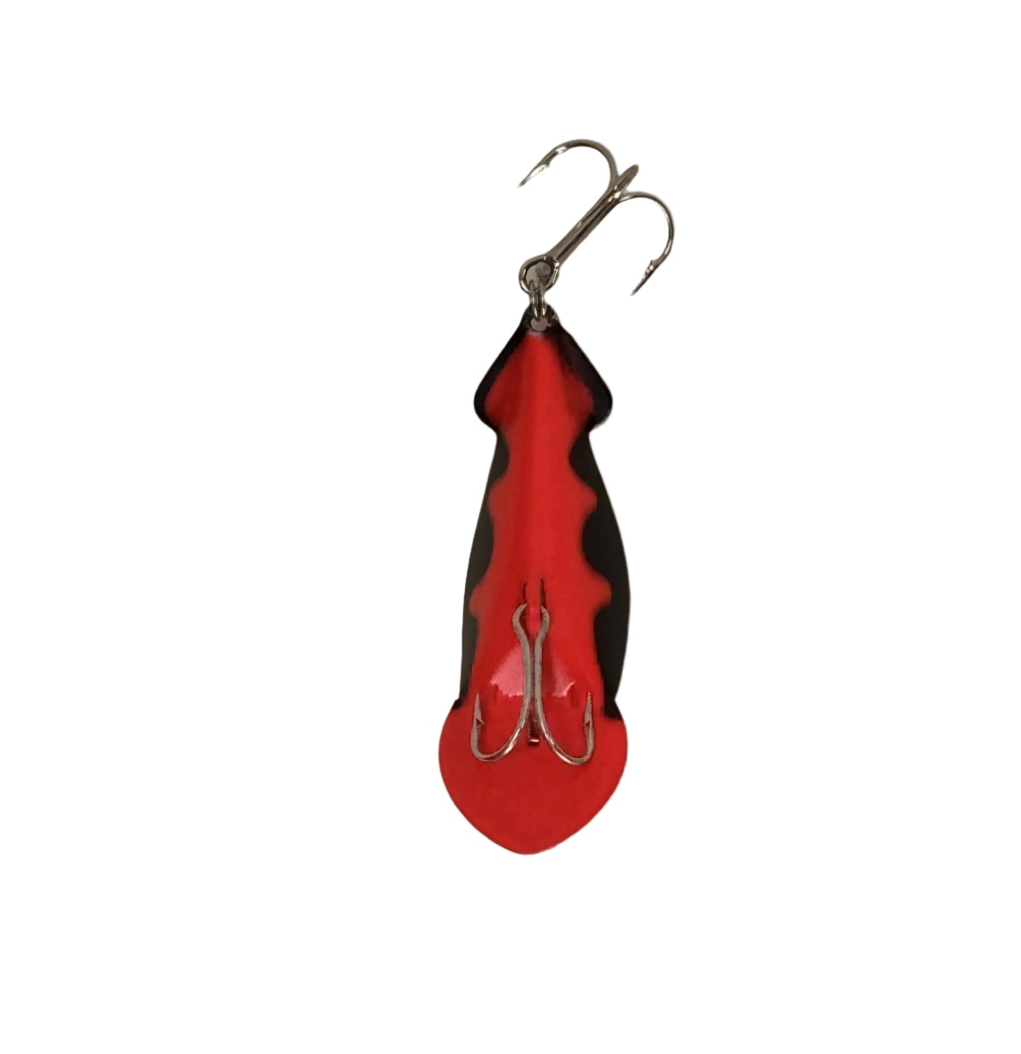 F43-4 Fluorescent - Red with Black Scallop