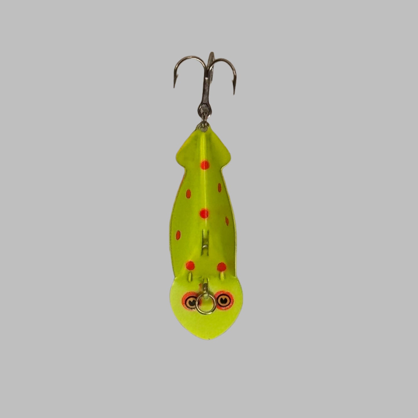 F32-3 Fluorescent - Chartreuse with Red Dots