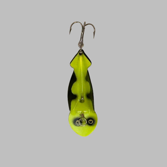 F42-4 Fluorescent - Chartreuse with Black Scallop