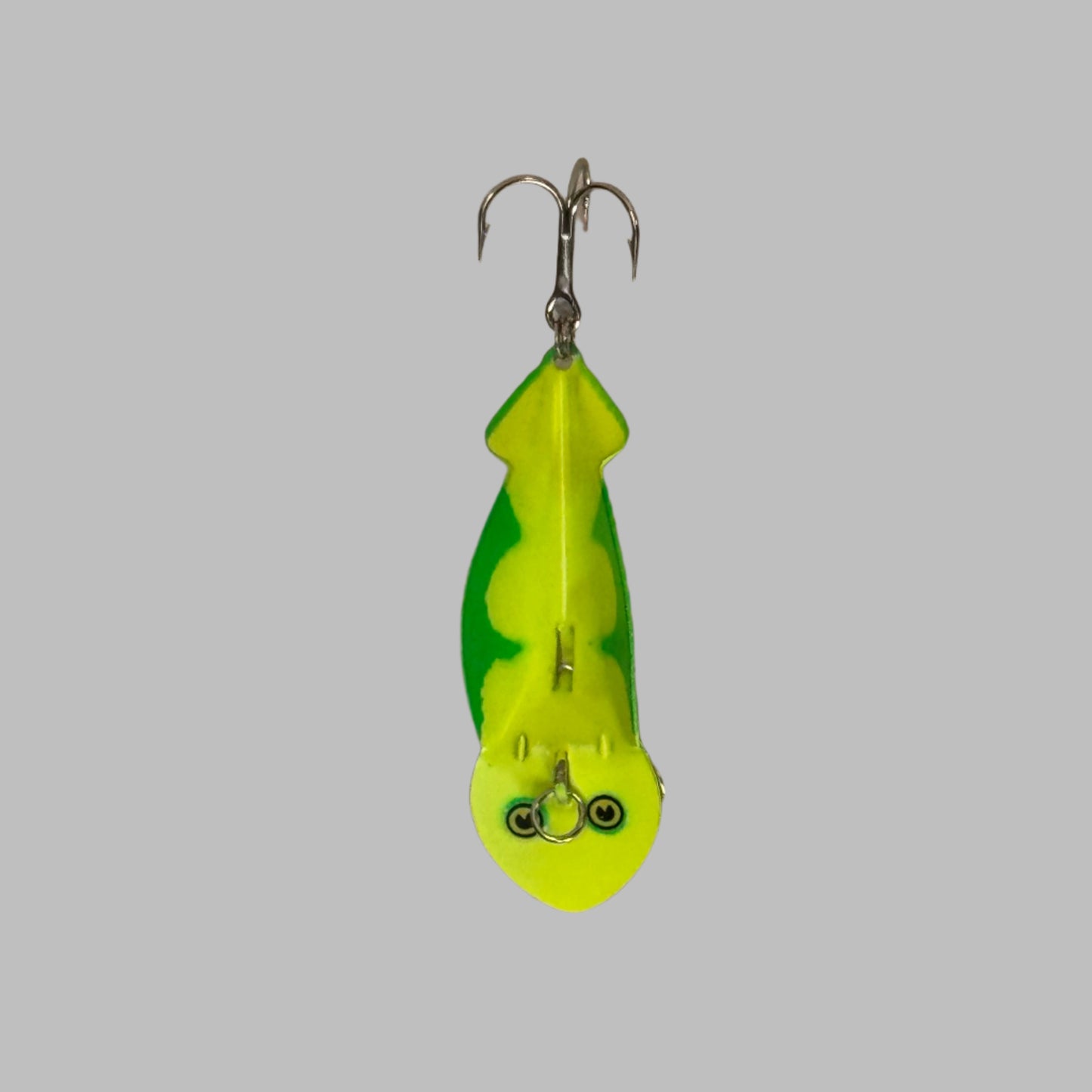 F42-5 Fluorescent - Chartreuse with Green Scallop