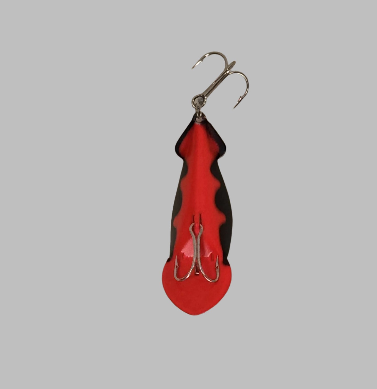 F43-4 Fluorescent - Red with Black Scallop